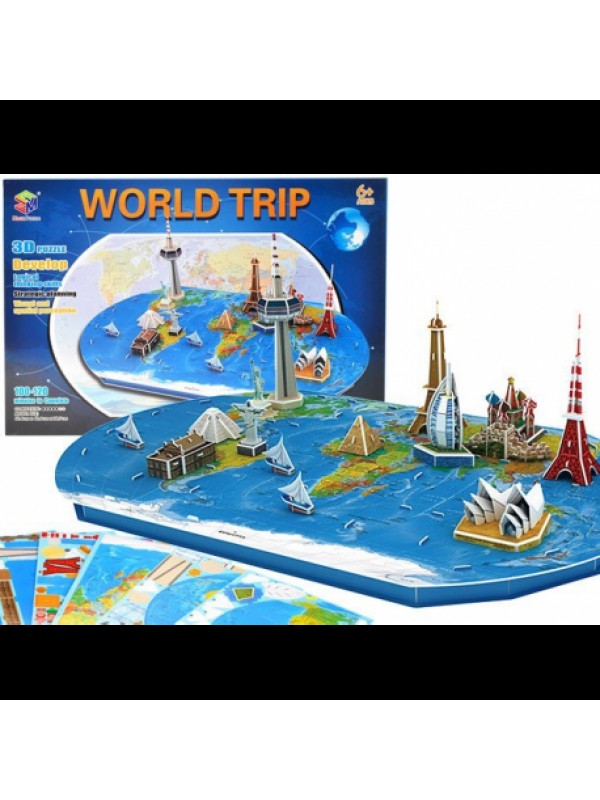 3D puzzle - World Trip - 136 prvkov