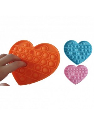 Antistresová senzorická hračka Push Pop Bubble - HEART Zelená