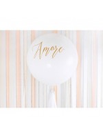 Balón - Amore, biely - 100cm