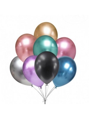 Chrómové balóniky 30 cm - 5 ks mix farieb