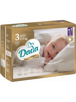 Dada Extra Care, veľ.: 3, 4-9 kg, 40 ks