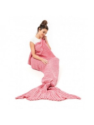 Deka - Morská panna, vlna 190 x 80cm Ružová