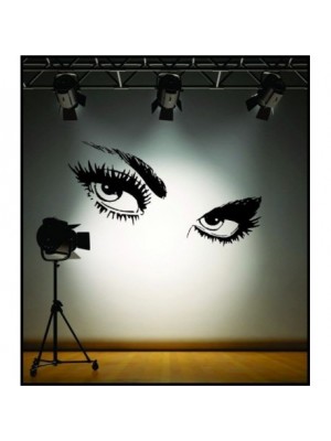 Dekoratívne nálepky na stenu - oči Audrey Hepburn, 60x50cm