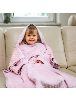 Detská deka s rukávmi Ružová