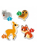 Detské puzzle - lesné zvieratká