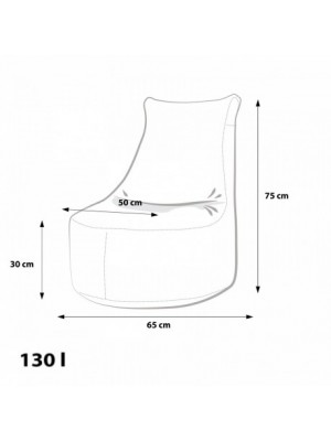 Detský MINI sedací vak Ecopuf - SEAT S modern polyester DG32/NC2