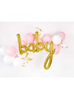 Fóliový balón - Baby, zlatý 73cm