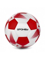 Futbalová lopta Spokey - červeno-biela