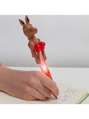 Guľôčkové pero s LED - Klokan boxer