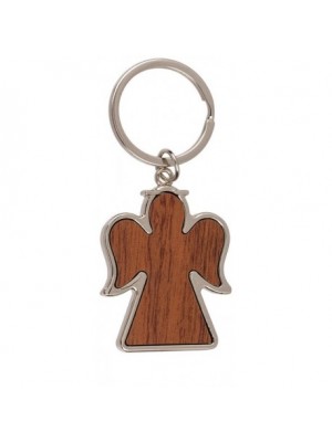 Kľúčenka s dreveným anjelikom