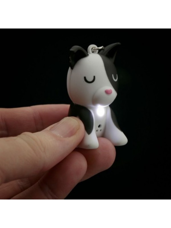 LED kľúčenka psík so zvukom
