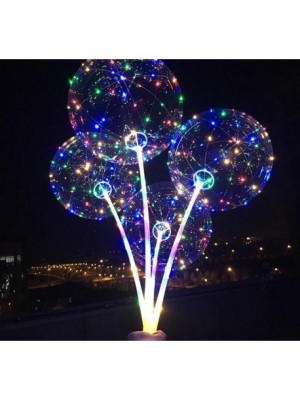 LED svietiaci balón s rúčkou - 1ks