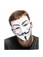 Maska Anonymus Vendeta - Biela