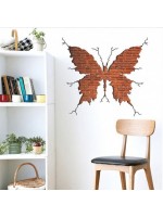 Nálepka na stenu - Motýľ z tehál 60x60cm