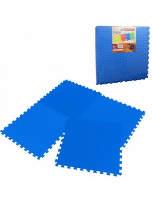 Penové puzzle na zem 60x60 - 4ks Modrá
