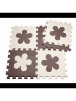 Penové puzzle na zem - Kvietok 9ks