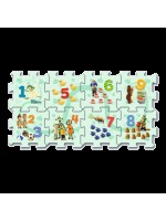Penové puzzle na zem - Počítanie s Treflíky 8ks