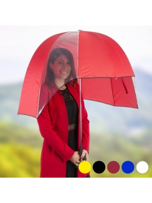 Polguľovitý dáždnik 92cm Červená