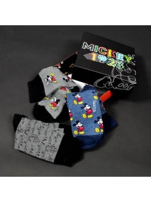 Ponožky Mickey Mouse v krabičke 3 kusy