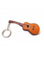 Prívesok na kľúče - hnedá gitara