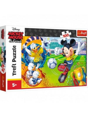 Puzzle Mickey Mouse & Friends - football - 100 dielikov