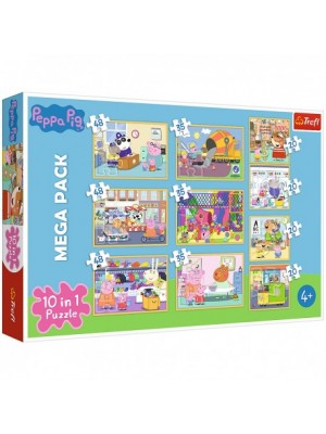 Puzzle Prasiatko Peppa 10v1