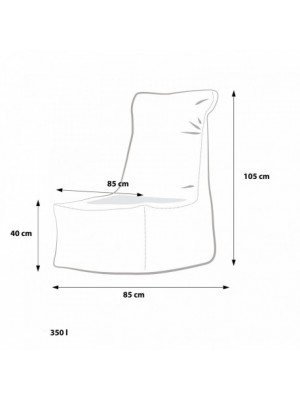 Sedací vak Ecopuf - ELEGANT - Premium hovädzia koža B1