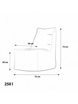 Sedací vak ECOPUF - SOLID - OUTDOOR M1