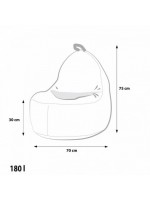 Sedací vak Ecopuf - Yoko polyestér SOFT NC18