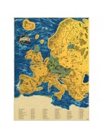 Stieracia mapa Európy DELUXE XL