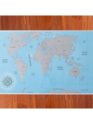 Stieracia mapa sveta 88 x 52 cm