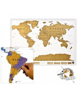 Stieracia mapa sveta - 88 x 52,5 cm