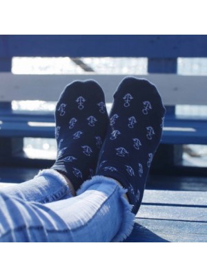Veselé ponožky HESTY - Kotvička členkové 35-38