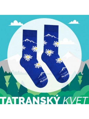 Veselé ponožky HESTY Vysoké Tatry – Tatranský kvet 35-38